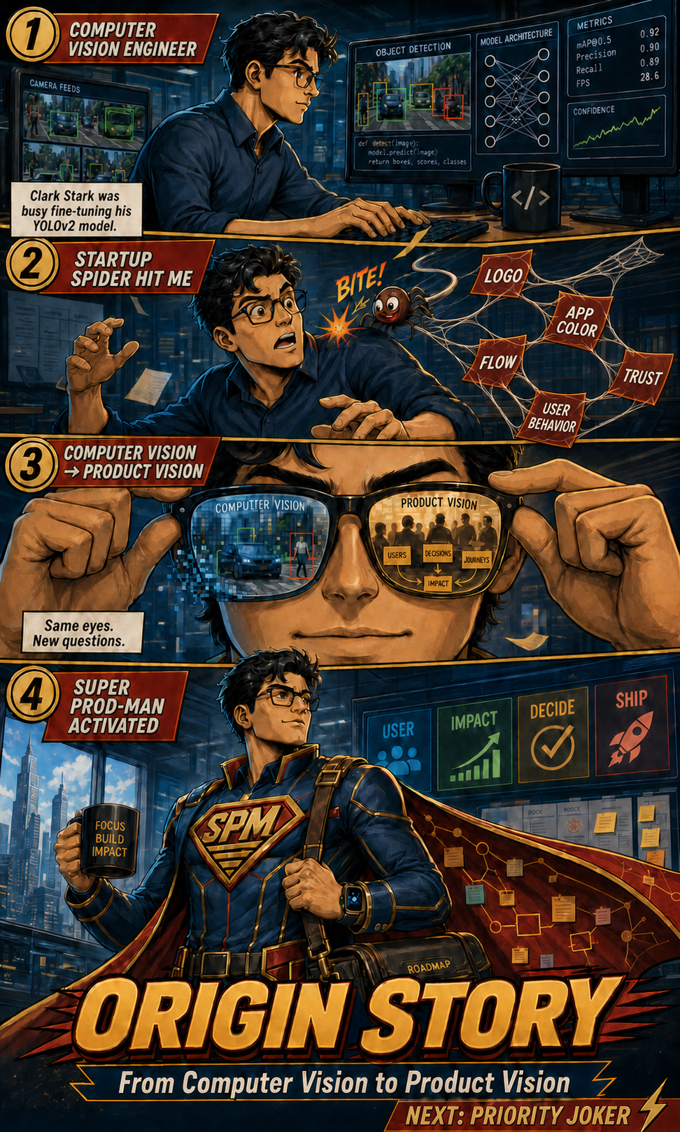 The Super Prod-Man origin story comic issue.